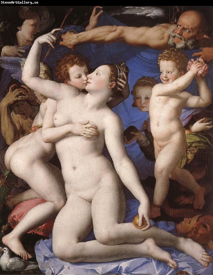 BRONZINO, Agnolo Allegories over Karleken and Time